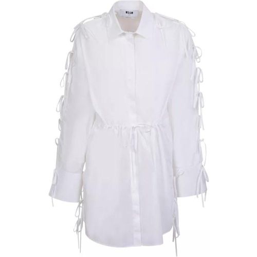 White Shirt Dress - Größe 40 - white - MSGM - Modalova