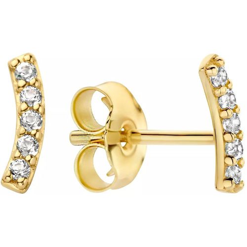 Jackie Ohrringe - Jackie Letizia Topaz Curve Studs - Gr. unisize - in - für Damen - Jackie Gold - Modalova