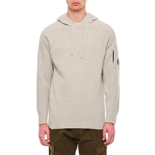 Lambswool Grs Waffle Hooded Knit - Größe L - CP Company - Modalova