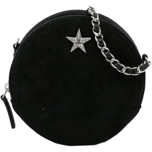 Clutches - Suede Cocostellar Round Clutch on Chain - Gr. unisize - in - für Damen - Chanel - Modalova