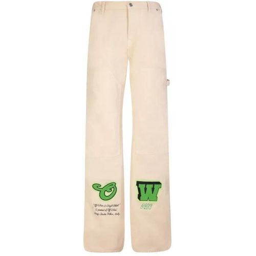 Carpenter-Style Denim Pants - Größe 30 - Off-White - Modalova