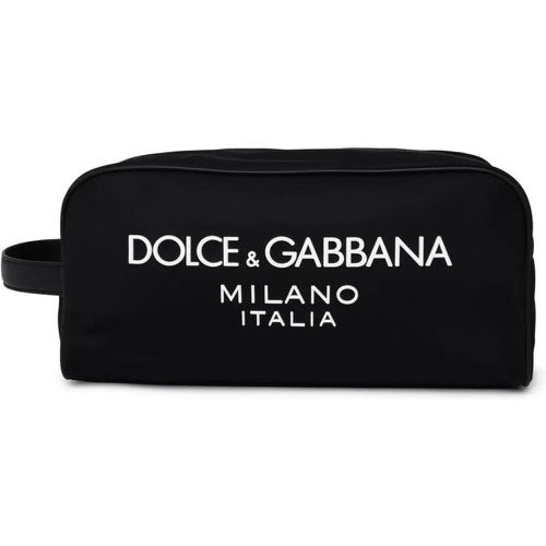 Pochettes - Black Nylon Beauty Case - Gr. unisize - in - für Damen - Dolce&Gabbana - Modalova