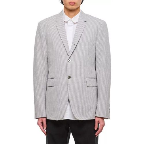 Cotton Seersucker Classic Jacket - Größe 3 - gray - Thom Browne - Modalova