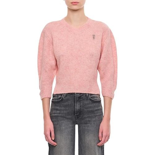 Cropped V-Neck Alpaca Knit Jumper - Größe S - pink - Simone Rocha - Modalova