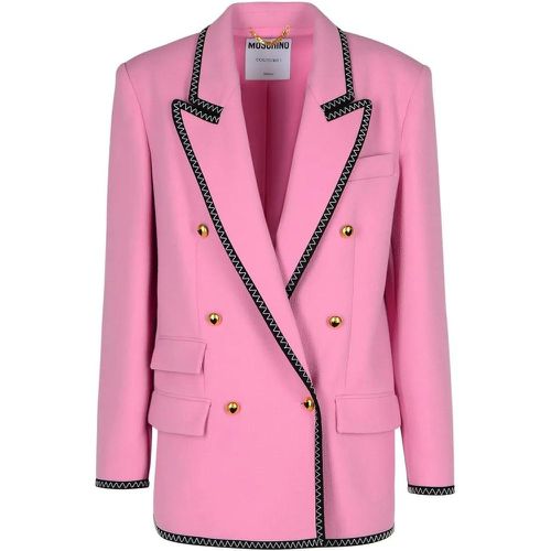 Blazer In Viscose Blend - Größe 40 - Moschino - Modalova