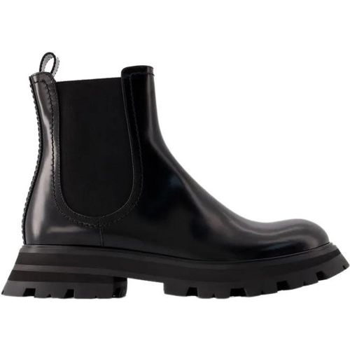 Stiefel - Chelsea Boots - Leather - Black - Gr. 38 (EU) - in - für Damen - alexander mcqueen - Modalova