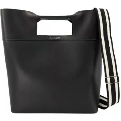 Tote - The Square Bow Ns Handbag - Black - Leather - Gr. unisize - in - für Damen - alexander mcqueen - Modalova