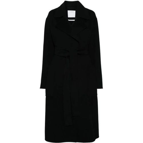 Black Virgin Wool Coat - Größe 36 - SPORTMAX - Modalova