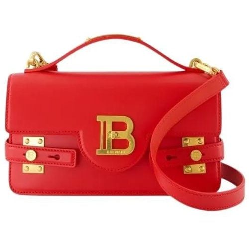 Hobo Bags - B-Buzz Shoulder 24 Purse - Leather - Red - Gr. unisize - in - für Damen - Balmain - Modalova