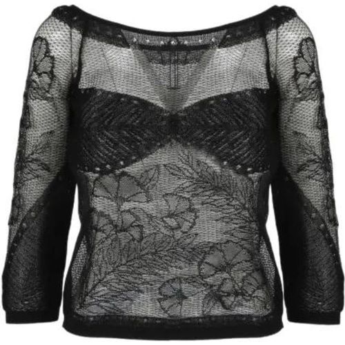 Viscose Net Knit Top - Größe 40 - alberta ferretti - Modalova