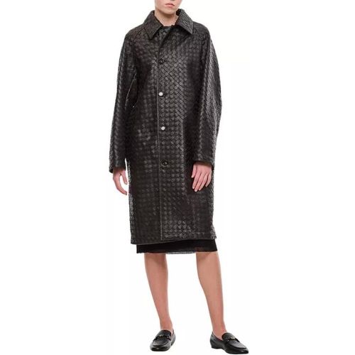 Handmade Unlined Woven Leather Coat - Größe 38 - Bottega Veneta - Modalova