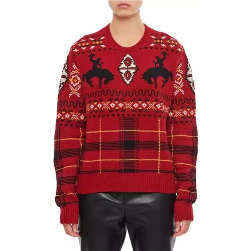 Wool Blend Crewneck Sweater - Größe S - red - Polo Ralph Lauren - Modalova