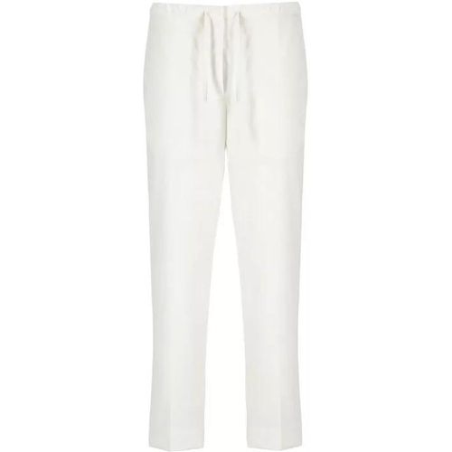 Cropped Cotton Trousers - Größe 40 - white - Jil Sander - Modalova