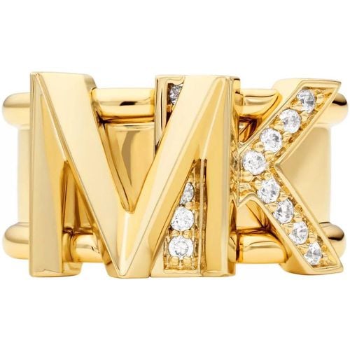 Ring - 14K -Plated Statement Logo Band Ring - Gr. 56 - in - für Damen - Michael Kors - Modalova