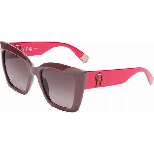 Sonnenbrille - WD00089 SUNGLASSES SFU710 - Gr. unisize - in Rosa - für Damen - Furla - Modalova