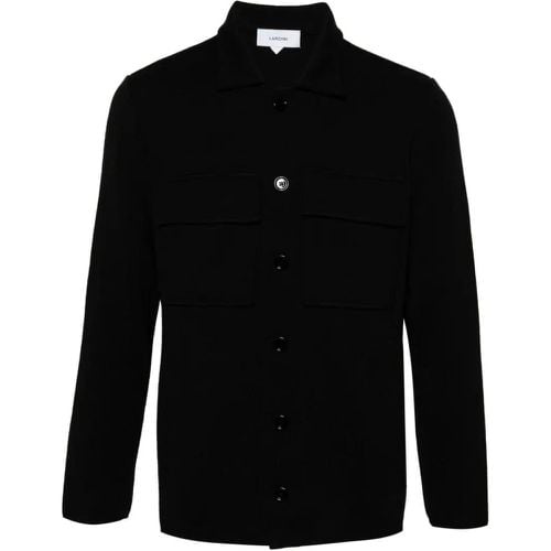 Black Virgin Wool Jacket - Größe S - Lardini - Modalova