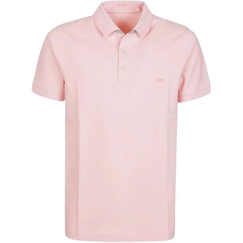 Piquet Polo Shirt White - Größe XXL - Fay - Modalova