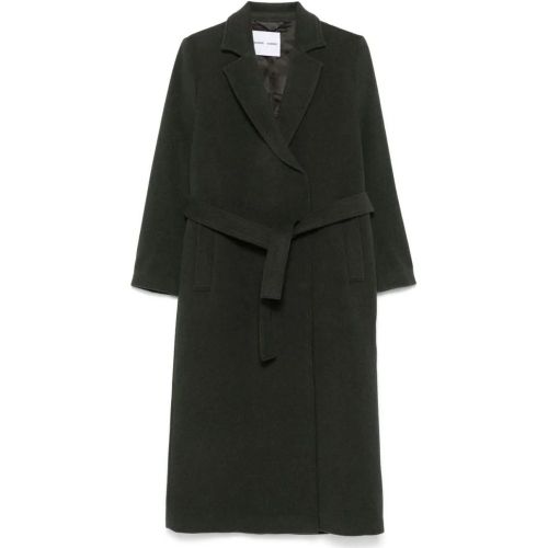 Olive Green Astrid Coat - Größe S - Samsøe Samsøe - Modalova