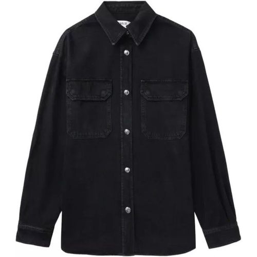 Long-Sleeve Cotton Denim Shirt - Größe XS - black - Agolde - Modalova