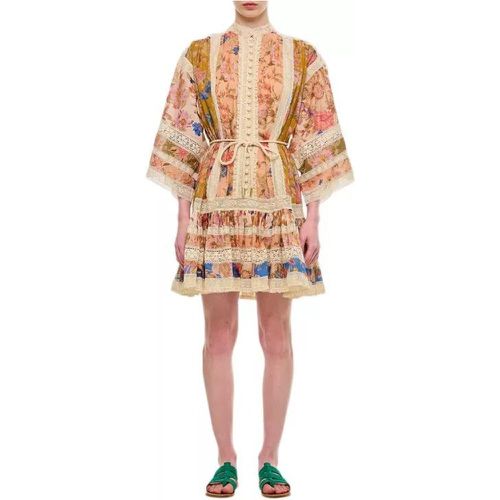 August Lace Trimmed Mini Cotton Dress - Größe 2 - multi - Zimmermann - Modalova