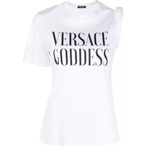 White Goddess T-Shirt - Größe 38 - white - Versace - Modalova