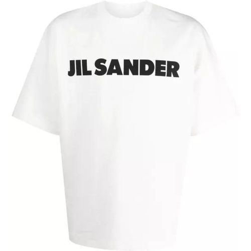 T-Shirt Printed Logo S/S White - Größe L - white - Jil Sander - Modalova