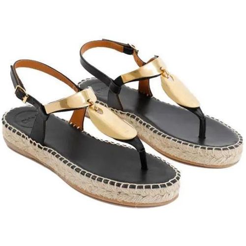 Sandalen & Sandaletten - Black And Gold Pema Flat Sandals - für Damen - Chloé - Modalova