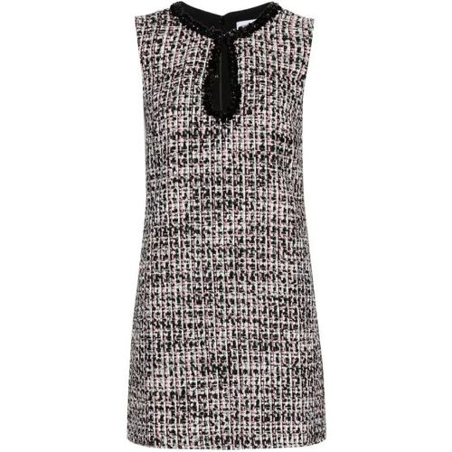 Black Boucle Embellished Mini Dress - Größe 10 - schwarz - self-portrait - Modalova