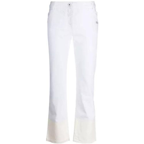 Contrast Hem Mid-Rise Denim Jeans - Größe 29 - Off-White - Modalova