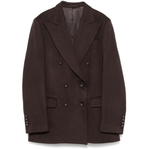 Coffee Brown Wool-Cashmere Blazer - Größe 36 - Officine Generale - Modalova