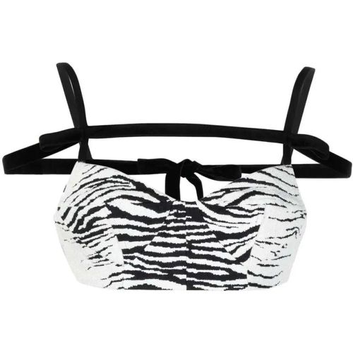 Zebra-Print Cropped Top - Größe 42 - The Attico - Modalova