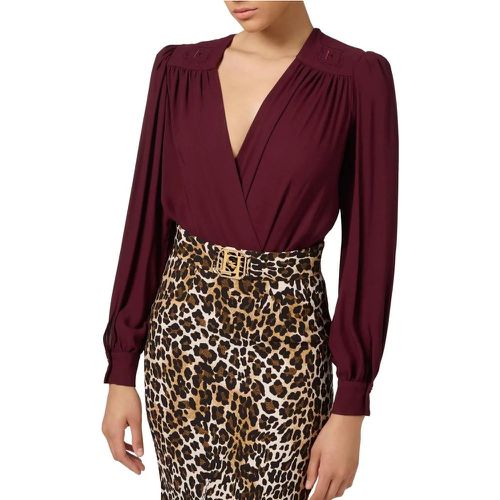 Chemisier Body viscose Bordeaux - Größe IT 40 - Elisabetta Franchi - Modalova