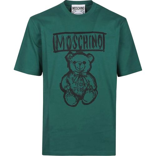 Teddy Bear Print T-shirt Green - Größe XL - Moschino - Modalova