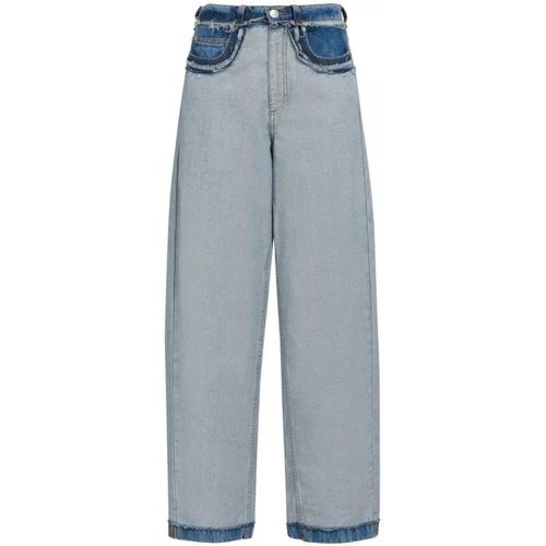 Blue Paneled Denim Pants - Größe 40 - blue - Marni - Modalova