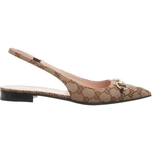 Sandalen - Horsebit Slingback Flat - Gr. 37,5 (EU) - in - für Damen - Gucci - Modalova