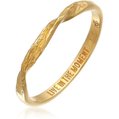 Ringe - Ring Bandring gedreht - Moment 375 Gelbgold - Gr. 54 MM - in - für Damen - Haze & Glory - Modalova