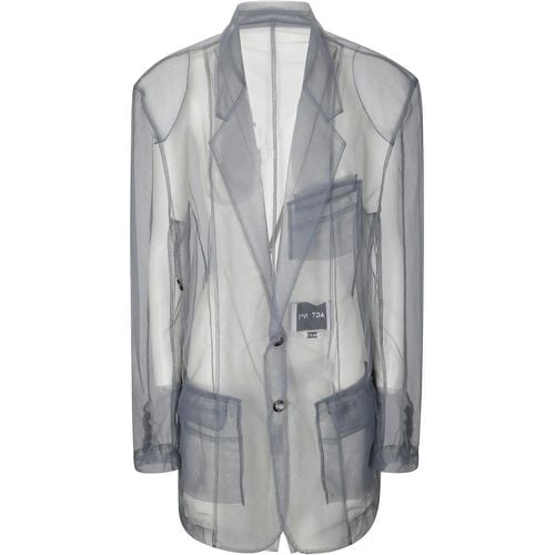 Grey Tulle Blazer With Shoulder Pads - Größe M - ACT N°1 - Modalova