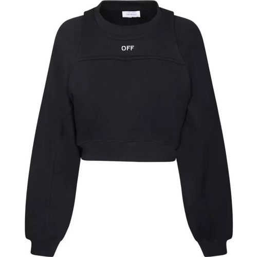 Cropped Black Sweatshirt - Größe M - black - Off-White - Modalova