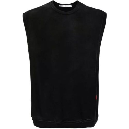 Logo-Print Sleeveless Cotton Knitwear Jumper - Größe XS - alexander wang - Modalova