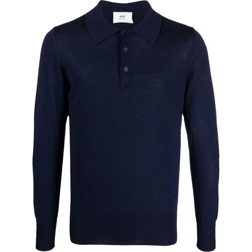 De Coeur Logo Merino Polo Shirt - Größe S - AMI Paris - Modalova