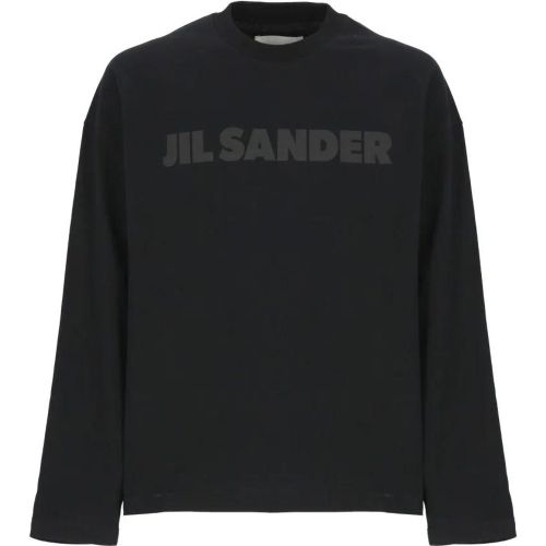 Black Cotton T-Shirt - Größe L - Jil Sander - Modalova