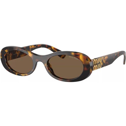 Sonnenbrille - 0MU 06ZS - Gr. unisize - in Braun - für Damen - Miu Miu - Modalova