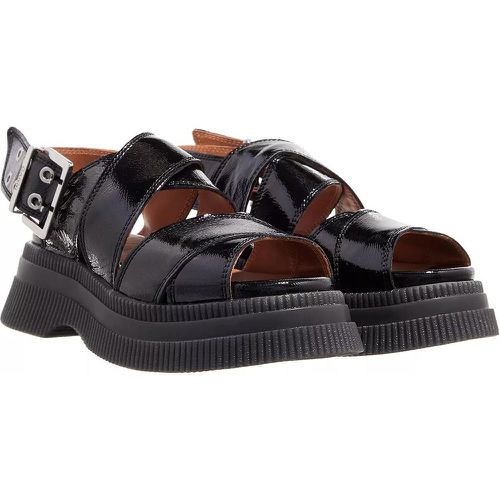 Sandalen - Creepers Chunky Buckle Sandal Naplack Tonal - Gr. 39 (EU) - in - für Damen - Ganni - Modalova