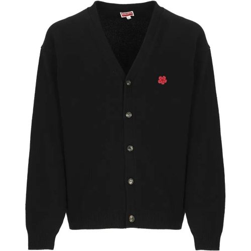 Wool 'Boke Flower' Cardigan - Größe L - schwarz - Kenzo - Modalova