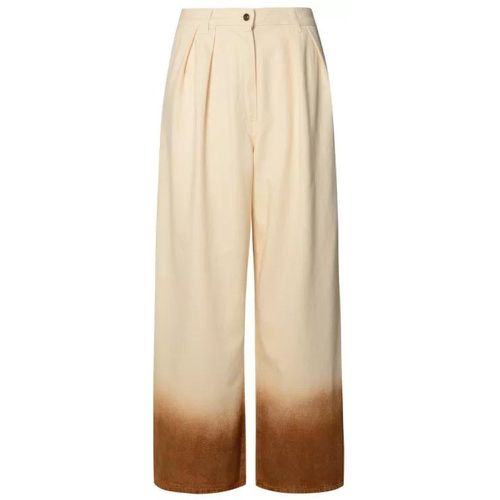 Cream Cotton Pants - Größe 26 - Alanui - Modalova