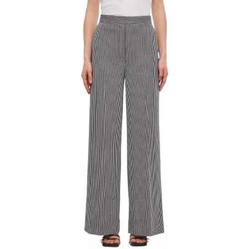 Cotton Viscose Trousers - Größe 44 - gray - Max Mara - Modalova