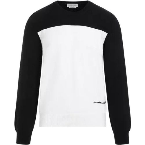 Black Cotton Pullover - Größe L - alexander mcqueen - Modalova