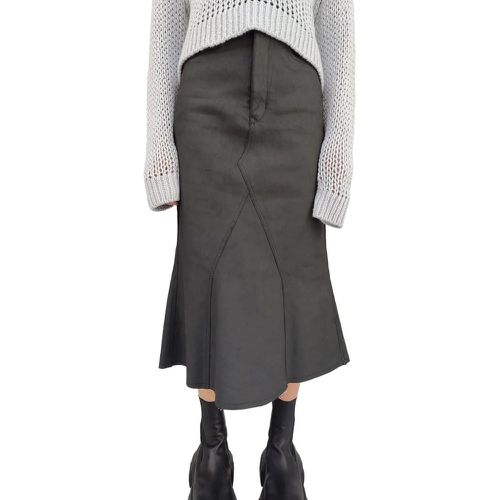 Jupe longue denim Godet Skirt noir Femm - Größe IT 42 - Rick Owens - Modalova