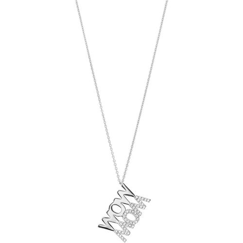 Halskette - Necklace Wow Mom - Gr. unisize - in Silber - für Damen - Leaf - Modalova