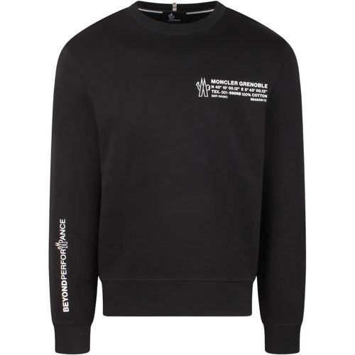 Lettering Sweatshirt - Größe L - schwarz - Moncler - Modalova